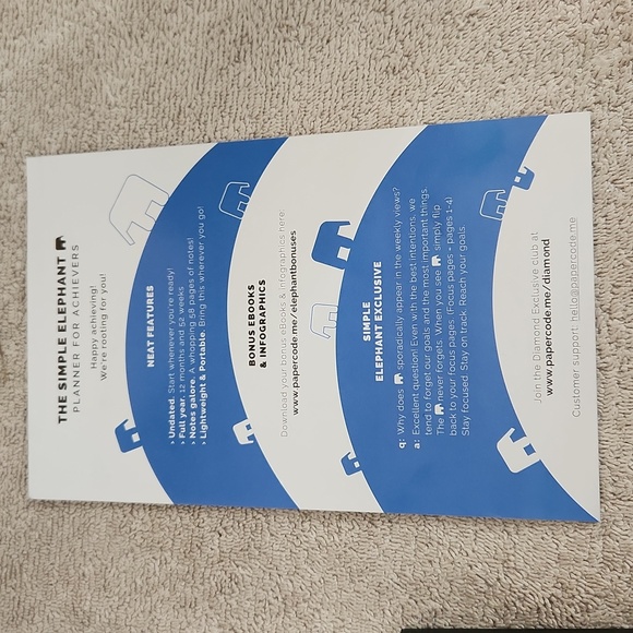 The simple elephant daily planner - Picture 5 of 8